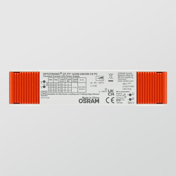 Osram Led Dimmable Driver OT FIT 14/220 – 240/350 CS PC