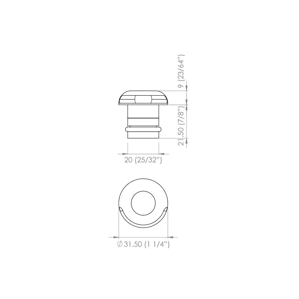 Modux Micro Recessed Steplight