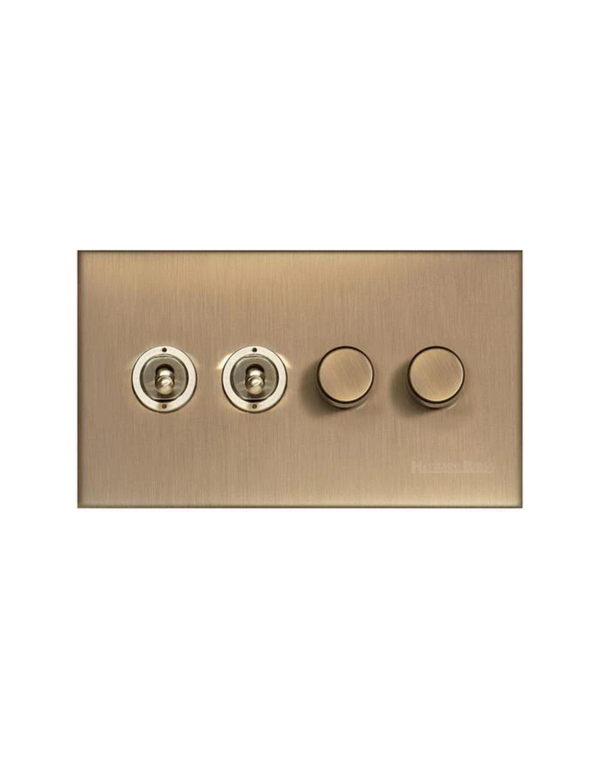 4 Gang Mixed Toggle TED Dimmer Switch / Winchester