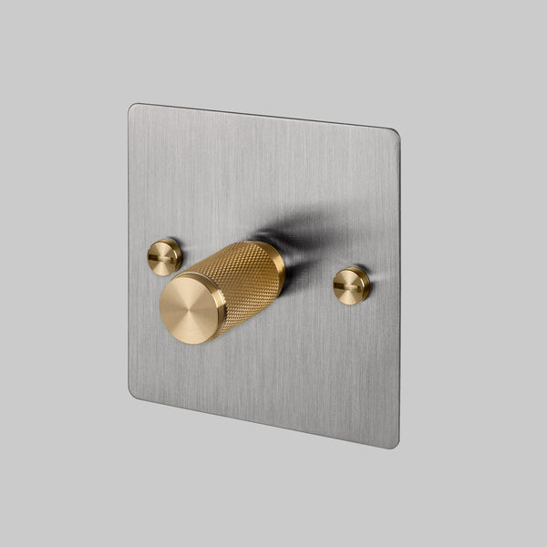 1G Dimmer / 120W / Steel — in situ