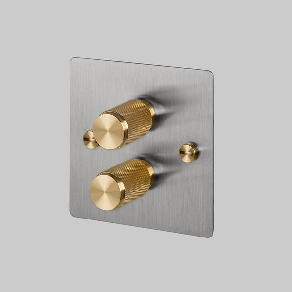 2G Dimmer / 120W / Steel — in situ