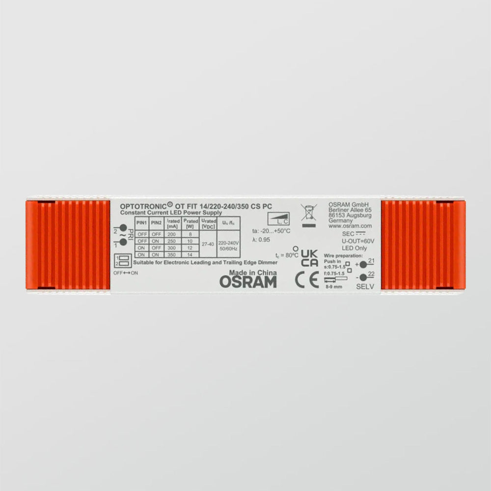 Osram Led Dimmable Driver OT FIT 14/220 – 240/350 CS PC