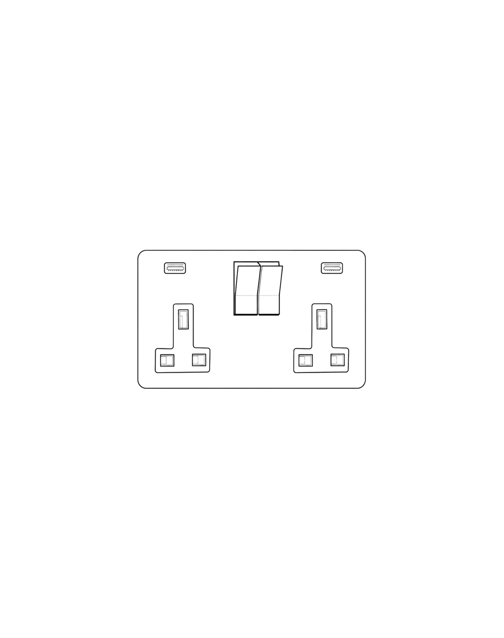 2 Gang 13A Socket with USB-C+C / Winchester