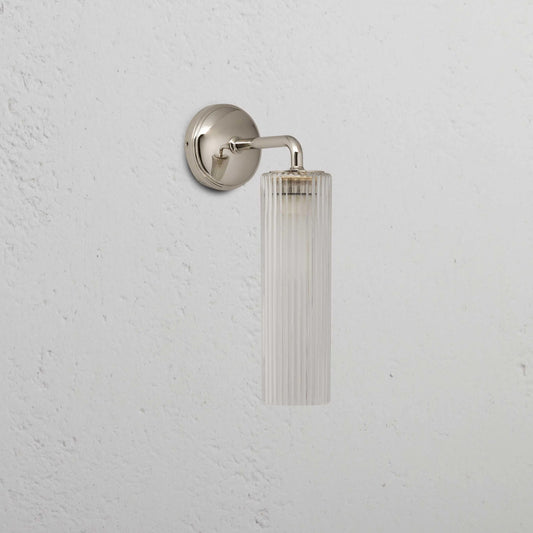 Claremont Small Wall Light Fluted Glass