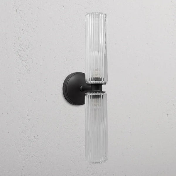Claremont Medium Wall Fluted Light — in situ