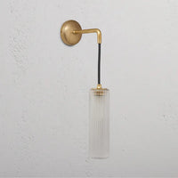 Claremont Small Hanging Wall Light Fluted Glass
