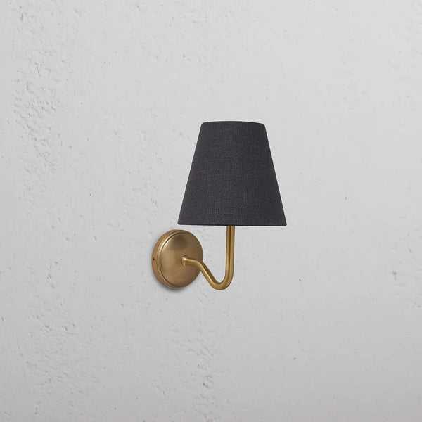 Malvern Small Wall Light Antique Brass — in situ