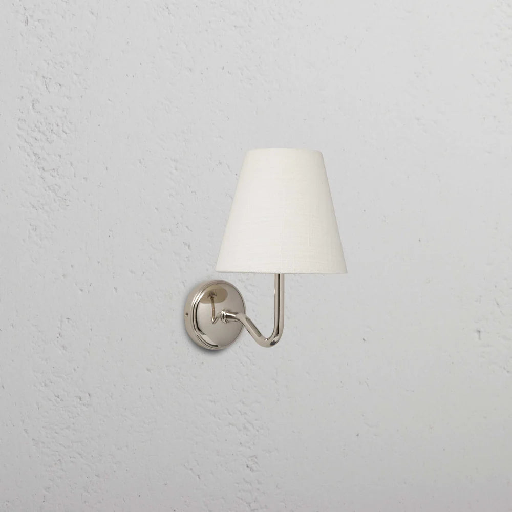 Malvern Small Wall Light Polished Nickel