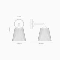 Richmond Small Wall Light Fluted Glass
