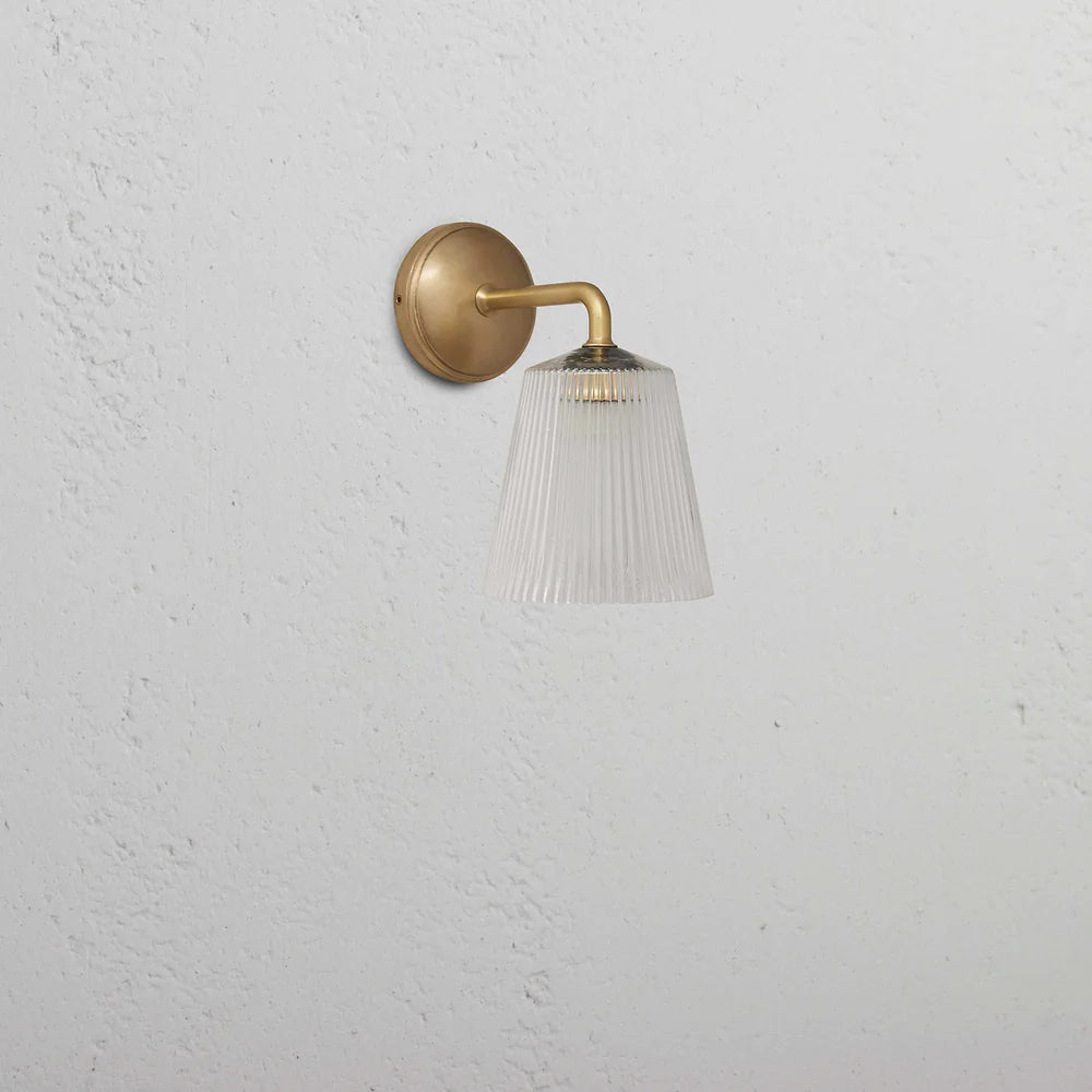 Richmond Small Wall Light Fluted Glass