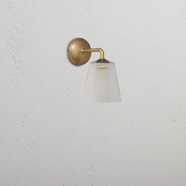Richmond Small Wall Light Fluted Glass