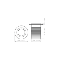 Modux Four Recessed Round