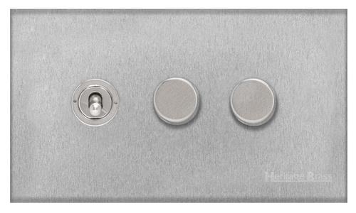 3 Gang Mixed Toggle TED Dimmer Switch / Winchester