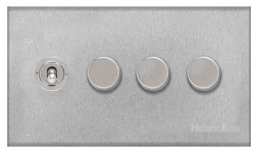 4 Gang Mixed Toggle TED Dimmer Switch / Winchester