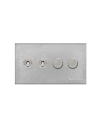 4 Gang Mixed Toggle TED Dimmer Switch / Winchester
