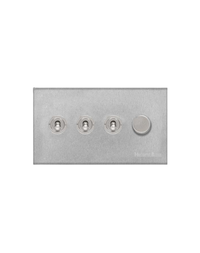 4 Gang Mixed Toggle TED Dimmer Switch / Winchester