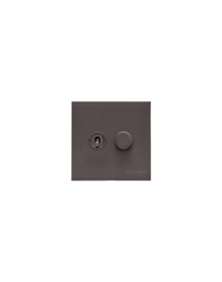 2 Gang Mixed Toggle TED  Dimmer Switch / Winchester