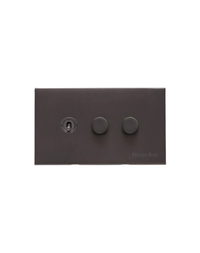 3 Gang Mixed Toggle TED Dimmer Switch / Winchester