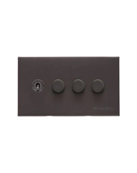 4 Gang Mixed Toggle TED Dimmer Switch / Winchester