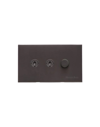 3 Gang Mixed Toggle TED Dimmer Switch / Winchester