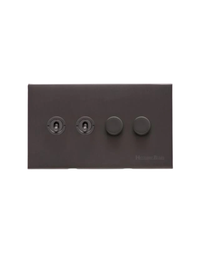4 Gang Mixed Toggle TED Dimmer Switch / Winchester