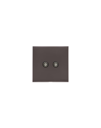 2 Gang TV Coaxial Socket / Winchester