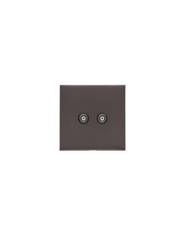 2 Gang TV Coaxial Socket / Winchester — in situ