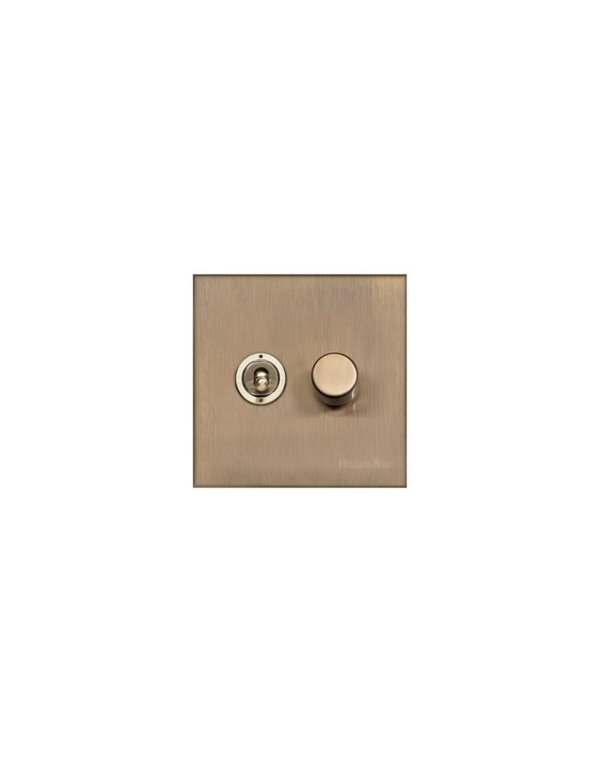 2 Gang Mixed Toggle TED  Dimmer Switch / Winchester