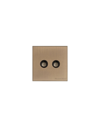 2 Gang TV Coaxial Socket / Winchester