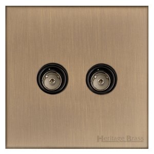 2 Gang TV Coaxial Socket / Winchester