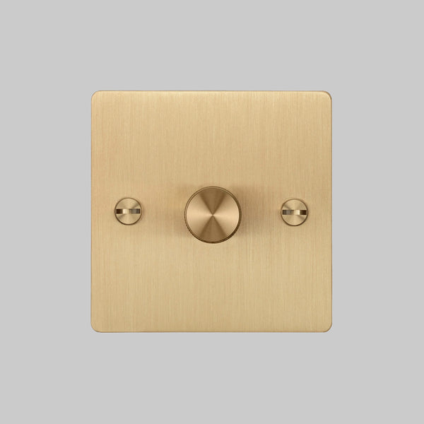 1G Dimmer / 120W / Brass — in situ