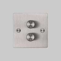 2G Dimmer / 120W / Steel