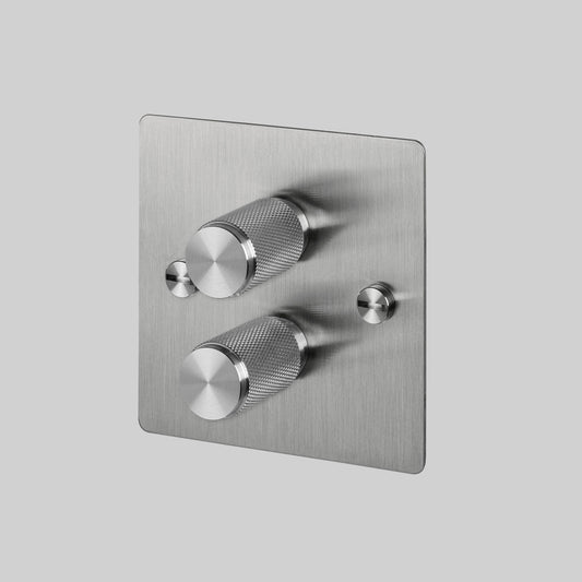 2G Dimmer / 120W / Steel